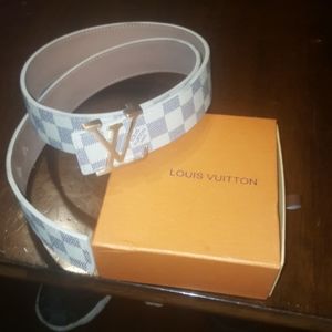 Louis Vuitton Damier White Belt